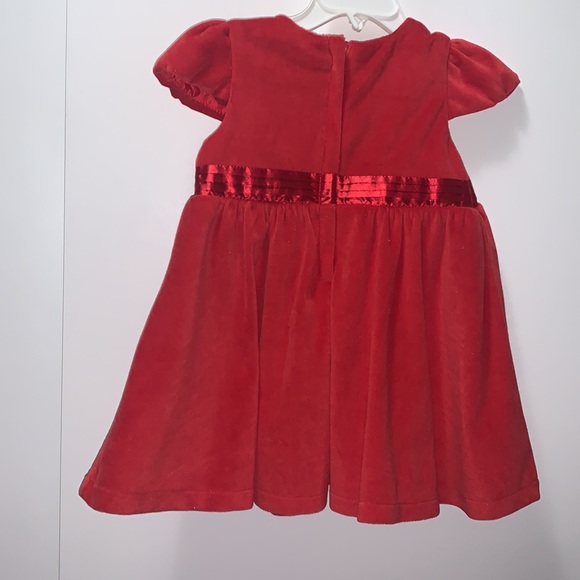 NWT! Red baby dress! Soft and velour like fabric with lining. - Picture 2 of 6